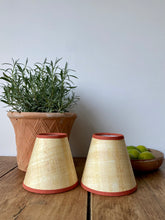 Load image into Gallery viewer, A Pair of Papyrus Candle Clip Lampshades *trim colour of your choice*
