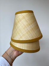 Load image into Gallery viewer, A Pair of Papyrus Candle Clip Lampshades *trim colour of your choice*

